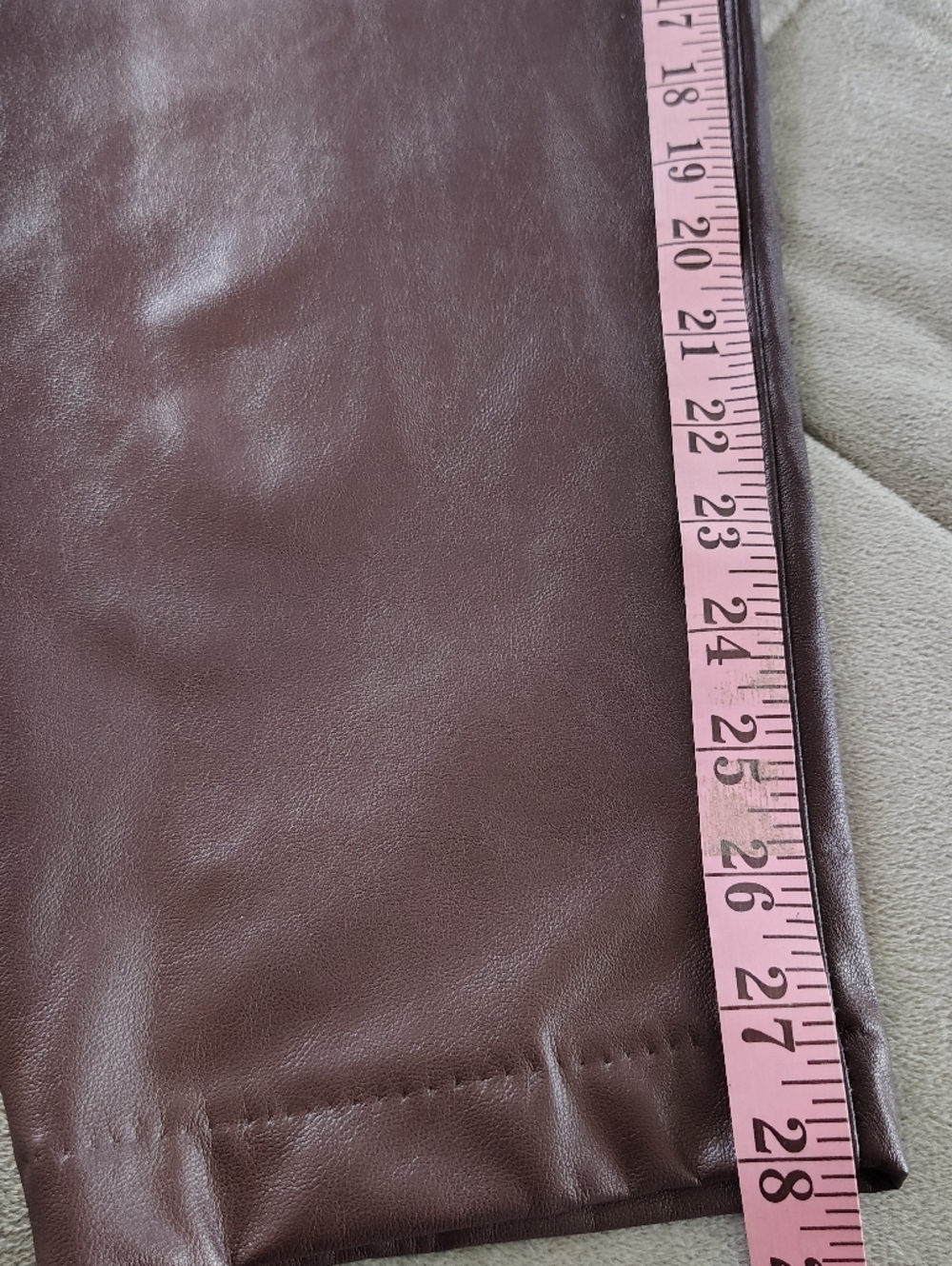 Vince Camuto Faux Leather Pants Brown XL - Picture 9 of 10